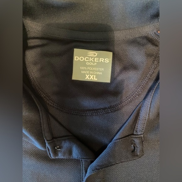 Dockers Golf polo shirt size XXL pink and Navy colors. - Picture 2 of 4